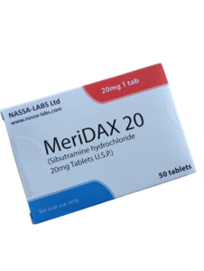 Meridax 20 mg Tabletten – Originalverpackung mit Blister und Schachtel
